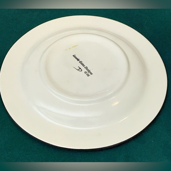 1996 Vintage Laurie Gates Safari Animal Print Giraffe Salad Plate - Picture 11 of 13